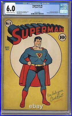 Superman #6 CGC 6.0 1940 4182195003