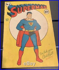 Superman #6 (golden Age DC 1940) Fn All Star Ad #1