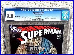 Superman #701 DC Comics Sept 2010 CGC 9.8 WPs & free reader F/NM and Bonus Book