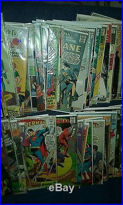 Superman 70 issue silver bronze age comics lot lois lane jimmy olsen superboy