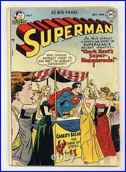 Superman #71 GD 2.0 1951