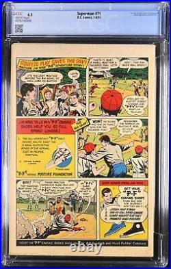 Superman #71 (Jul-Aug 1951, D. C Comics) CGC 6.5 FN+ 4376106008