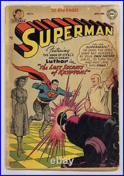 Superman #74 FR/GD 1.5 1952