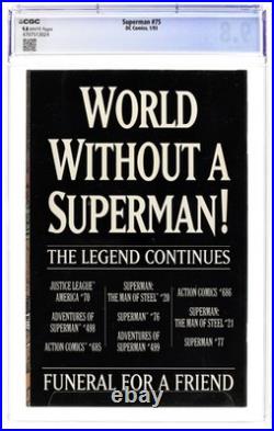 Superman #75D Direct Variant 1st Printing CGC 9.8 1993 4707513024
