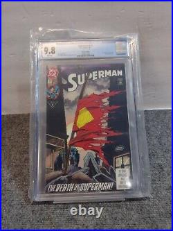Superman #75 (1993) CGC 9.8 White Pages Jurgens Breeding Death 2nd Print