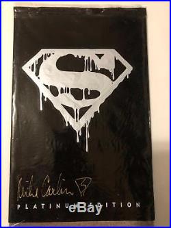 Superman #75 ADV of Superman #500 Platinum Editions PLUS Bonus Mike Carlon Sig