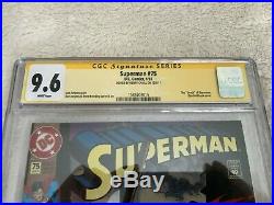 Superman #75 CGC 9.6 SS signed Henry Cavill. New Case. Death of Superman 1993