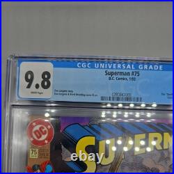 Superman #75 CGC 9.8 Death of Superman 1st Print Direct