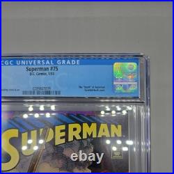 Superman #75 CGC 9.8 Death of Superman 1st Print Direct