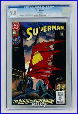 Superman #75 CGC 9.8 White Pages The Death of Superman NM/MT Key Grail 1993