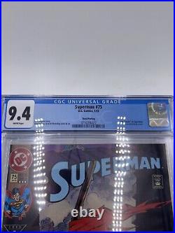 Superman #75 CGC Graded 9.4 The Death Of Superman Comic Book