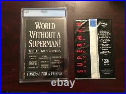 Superman # 75 CGC Graded 9.6 DC Comic Book Poly-Bagged Edition With Polybag GC1