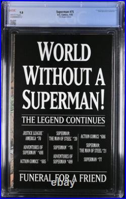 Superman 75 CGC Poly-Bagged Edition 9.8 NM/M With Bag And All Contents