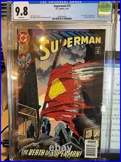 Superman #75 Cgc 9.8 1993 Death Of Superman 1st Print