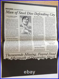 Superman #75 Platinum Dan Jurgens Doomsday 1993 Superman Death Issue w Posters +