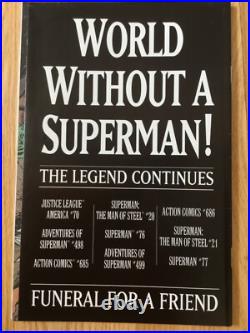 Superman #75 Platinum Dan Jurgens Doomsday 1993 Superman Death Issue w Posters +