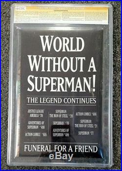 Superman #75 Poly Bagged Edition CGC Signature Series 9.8 Signed Dan Jurgens