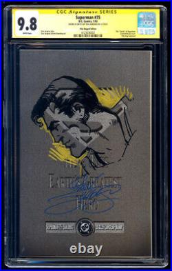 Superman #75 Polybag SS CGC 9.8 Dan Jurgens Sketch Signature Series 1993