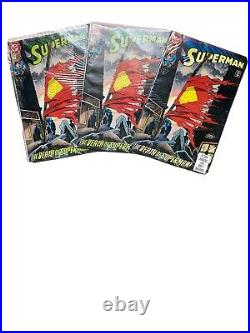 Superman 75 The Death of Superman! DC Comic Book White Pages