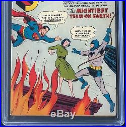 Superman #76 (1952) Cgc 5.5 Oww Batman & Superman Meet & Learn Identities