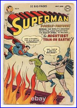 Superman #76 FR 1.0 RESTORED 1952