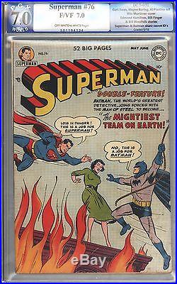 Superman #76 Vol 1 PGX 7.0 Unrestored High Grade Batman Identities Revealed 1952