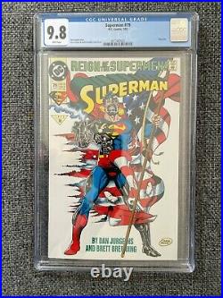 Superman #79 CGC 9.8 (DC 1993) Top Pop CGC No Book in CGC Graded Higher