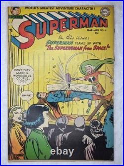 Superman #81 (1953) 1st App Superwoman from Space Golden Age DC GD/VG