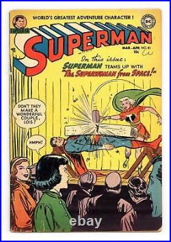 Superman #81 GD+ 2.5 1953