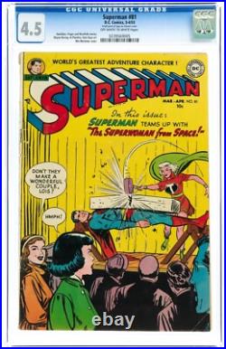Superman #81 (Mar/Apr 1953, D. C Comics) CGC 4.5 VG/FN 0239569005