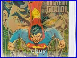 Superman 82 JSA Signature Series CGC 8.5 Signed Breeding Jurgens DC Comics 10/93