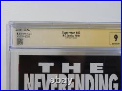 Superman 82 JSA Signature Series CGC 8.5 Signed Breeding Jurgens DC Comics 10/93