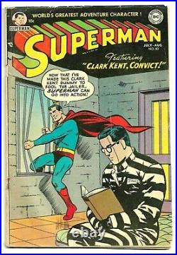 Superman 83, 1953, Win Mortimer Cover. 1st app of the Brain, DC