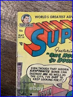 Superman #89 (1954) G 1st Curt Swan cover in title KEY