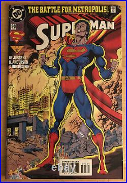 Superman #90 Jurgens Cover Dubbilex, Guardian, Lois Lane Death Paul Westfield