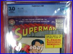 Superman #98 Al Plastino Golden Age Cbcs Graded (3.0) 1955 DC Comics