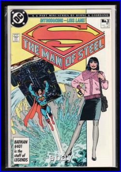 Superman (9.4/nm Avg) Man Of Steel #1,2,3,4,6 (lot Of 5) 1986 Byrne/cgc It