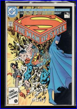 Superman (9.4/nm Avg) Man Of Steel #1,2,3,4,6 (lot Of 5) 1986 Byrne/cgc It