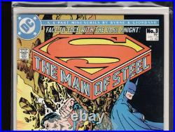 Superman (9.4/nm Avg) Man Of Steel #1,2,3,4,6 (lot Of 5) 1986 Byrne/cgc It