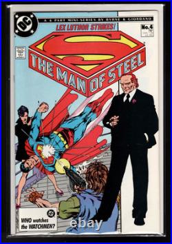 Superman (9.4/nm Avg) Man Of Steel #1,2,3,4,6 (lot Of 5) 1986 Byrne/cgc It