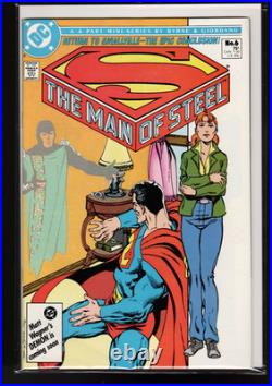 Superman (9.4/nm Avg) Man Of Steel #1,2,3,4,6 (lot Of 5) 1986 Byrne/cgc It