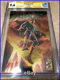 Superman Action Comics 1000 CGC 9.6 SS 5X Signed Jim Lee Gold Foil DC Boutique