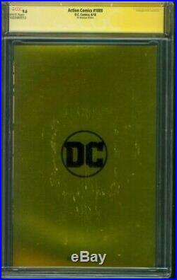 Superman Action Comics 1000 CGC 9.6 SS 5X Signed Jim Lee Gold Foil DC Boutique