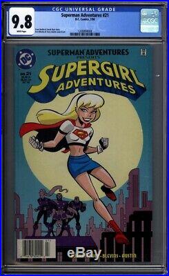 Superman Adventures 21 CGC Graded 9.8 NM/MT Supergirl Cover Newsstand DC Comics