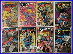 Superman/Adventures of Superman lot #371-440 + 3 ann + 3 spec 46 diff (1982-88)