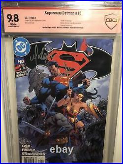 Superman Batman #10 CBCS Graded 9.8 SIGNED TURNER, Jim Lee
