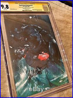 Superman & Batman #7 French Variant Signed by Dell'Otto himself