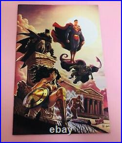 Superman Batman Flash J. League #1 Virgin Variant Museum Italian edition 9.6-9.8