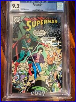 Superman Bradman Birthday Custom Comic #nn (DC, 1988) CGC NM+ 9.2