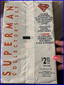 Superman Collector's Set #500 Sealed Bag 1993 Skybox Death of Superman DC Comics